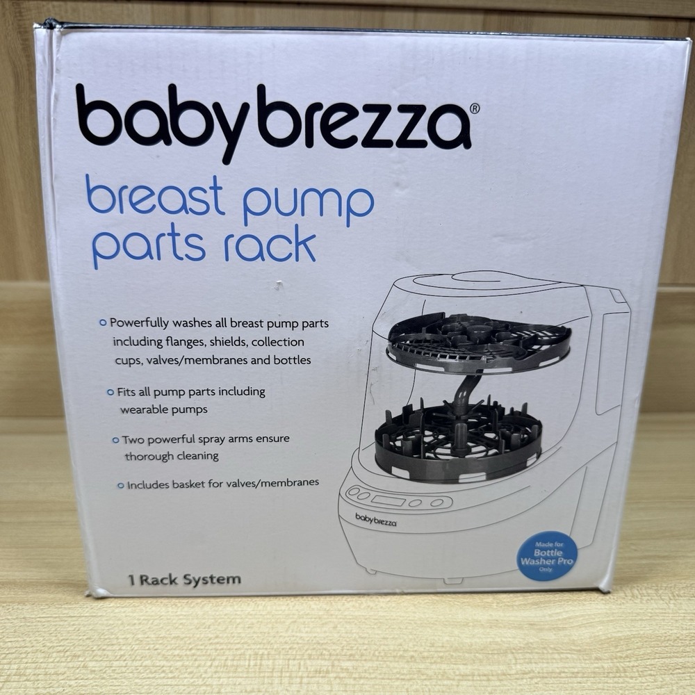 babybrezza White Breast Pump Parts Rack - White